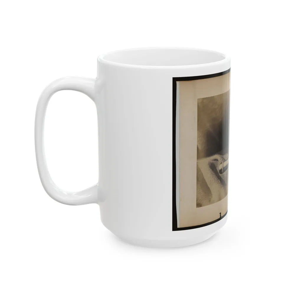 Expedients For Crossing Streams, Pocket Auger Used To Construct The Frames Of The Blanket Boats (U.S. Civil War) White Coffee Mug-Go Mug Yourself