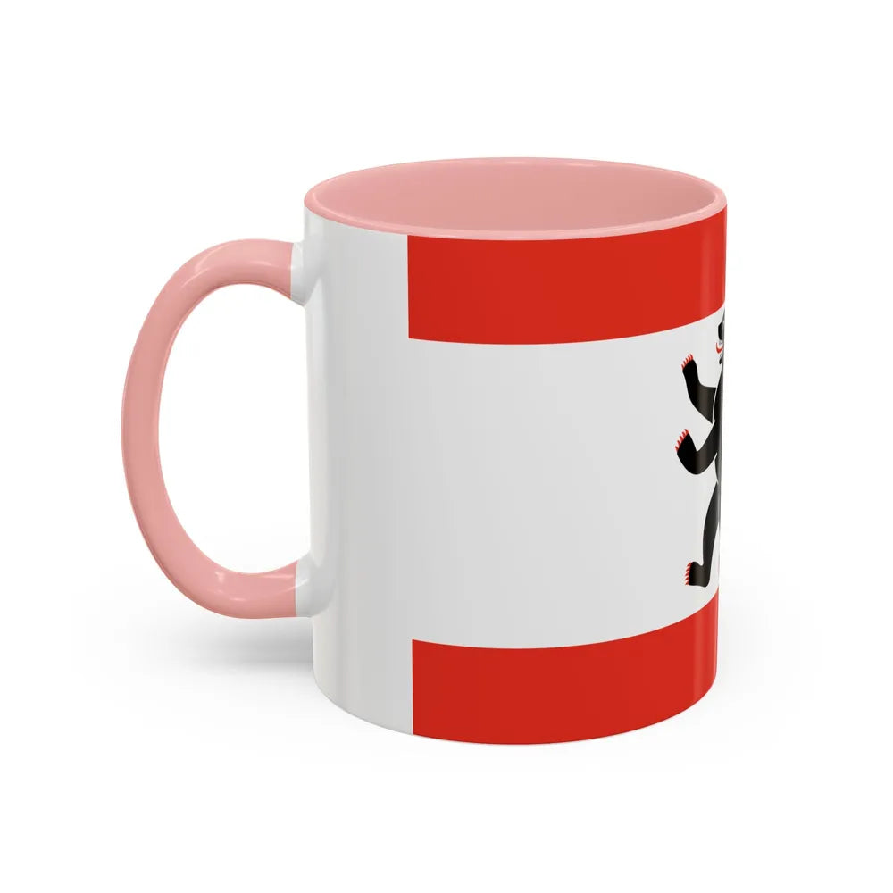 Flag of Berlin Germany - Accent Coffee Mug-Go Mug Yourself