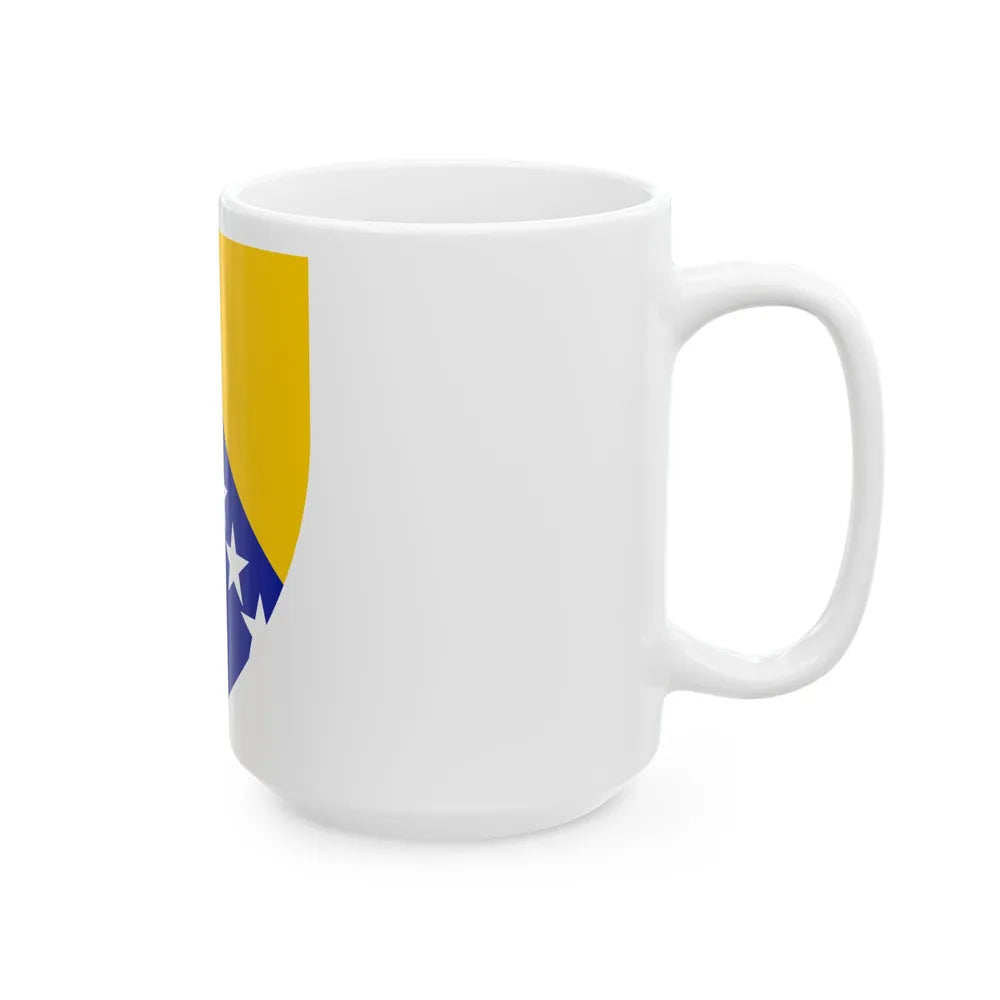 Coat of arms of Bosnia and Herzegovina - White Coffee Mug-Go Mug Yourself