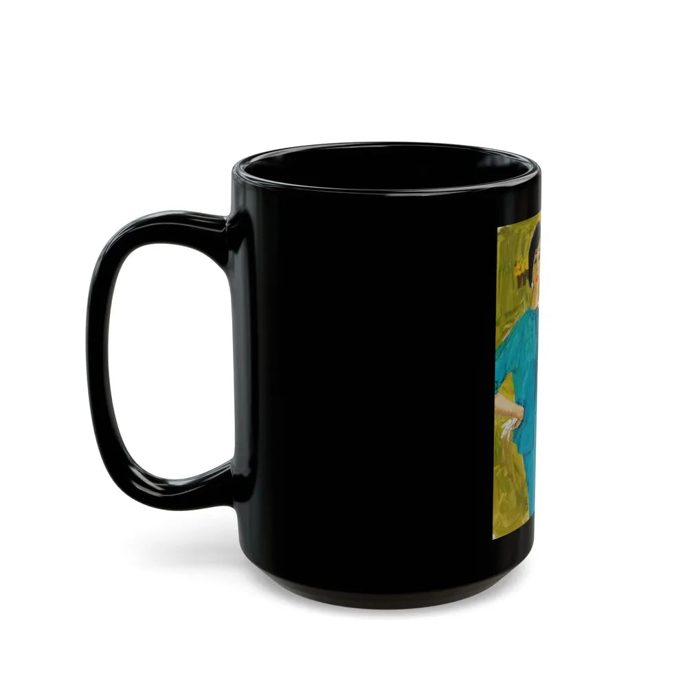 Fashion illustration - Black Coffee Mug-Go Mug Yourself