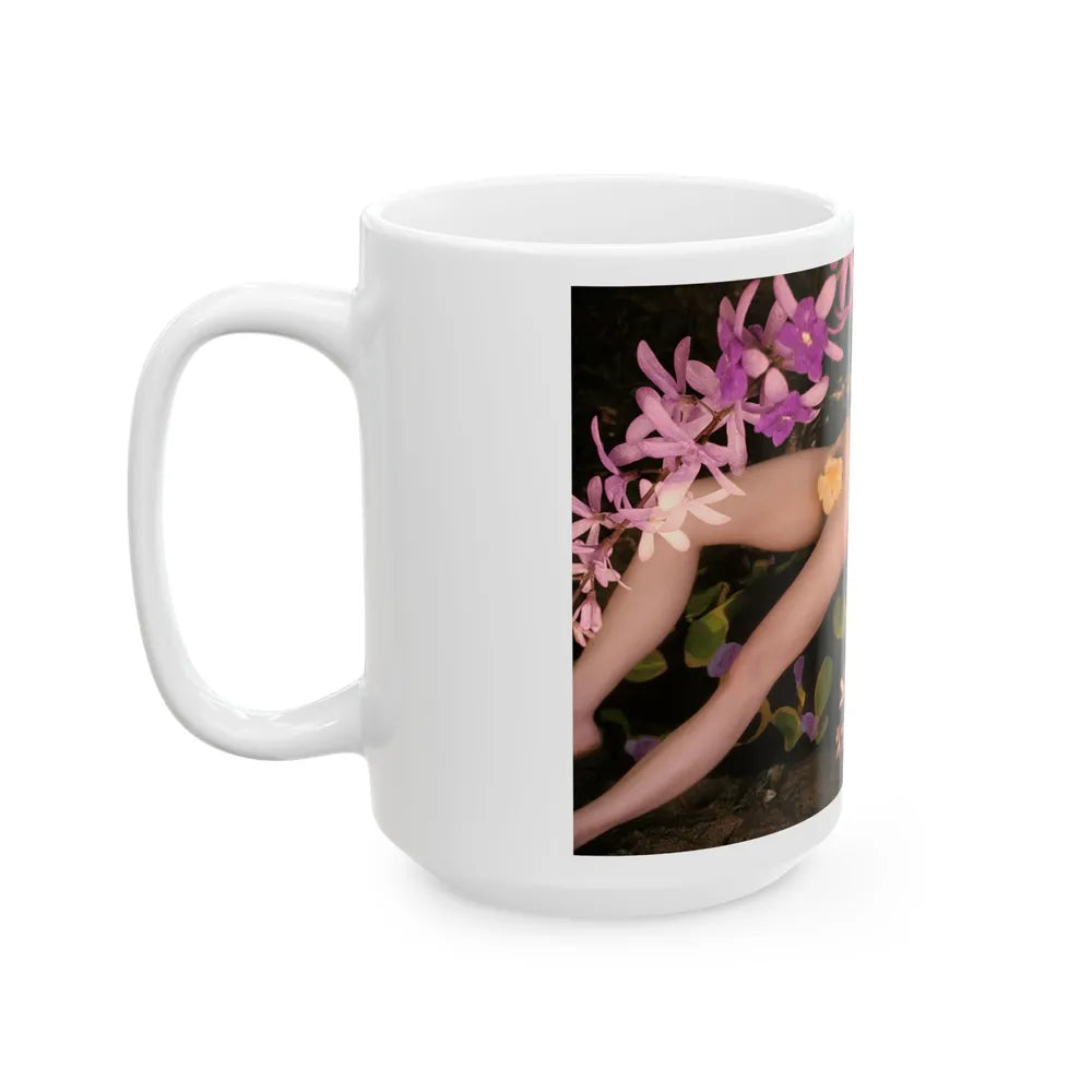 Julie Newmar #284 - Topless (Vintage Female Icon) White Coffee Mug-Go Mug Yourself