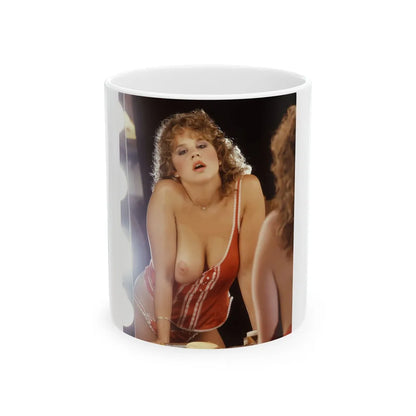 Linda Blair #260 - Partially Topless (Vintage Female Icon) White Coffee Mug-11oz-Go Mug Yourself