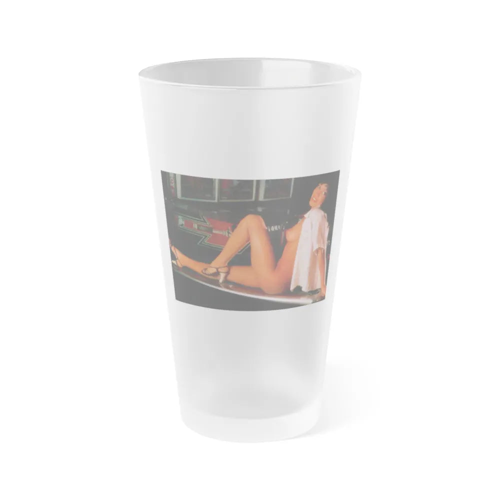 Ola Ray #92 (Vintage Female Icon) Frosted Pint 16oz-16oz-Frosted-Go Mug Yourself