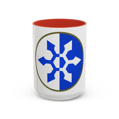 XXXIII Corps (U.S. Army) Accent Coffee Mug-15oz-Red-Go Mug Yourself