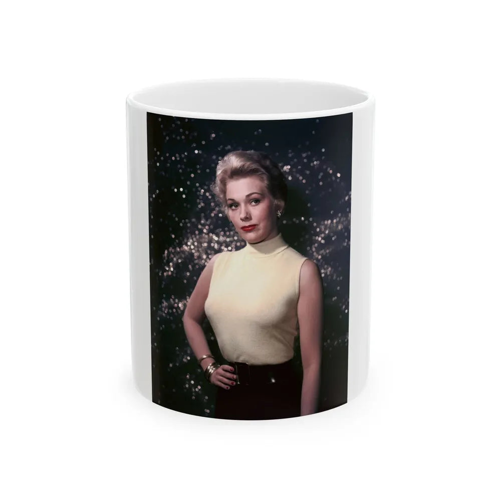 Kim Novak #303 (Vintage Female Icon) White Coffee Mug-11oz-Go Mug Yourself