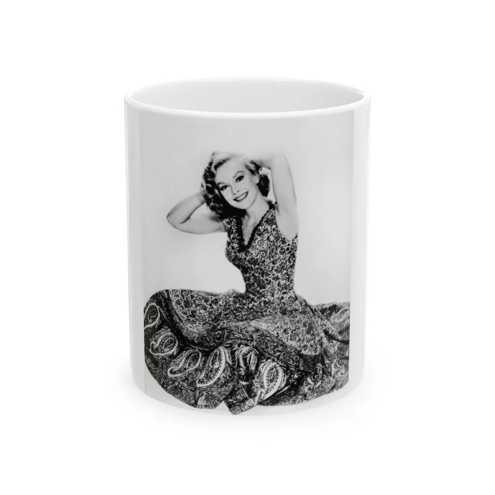 Leslie Parrish #198 (Vintage Female Icon) White Coffee Mug-11oz-Go Mug Yourself