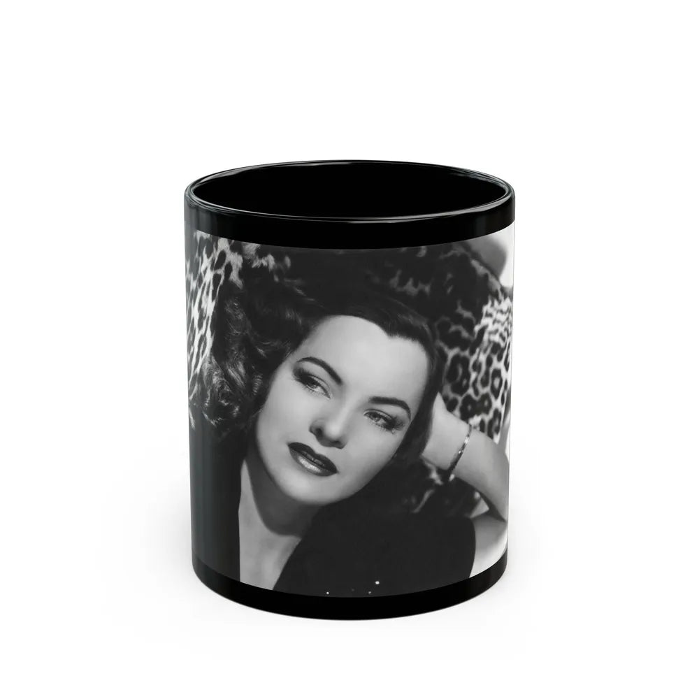 Ella Raines #138 1 (Vintage Female Icon) Black Coffee Mug-11oz-Go Mug Yourself