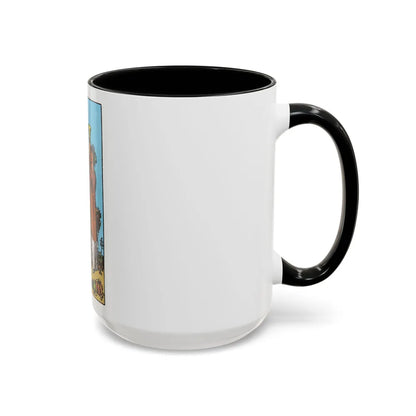 The 3 of Cups (Tarot Card) Accent Coffee Mug-Go Mug Yourself