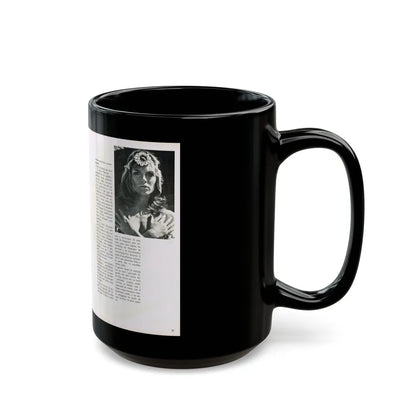 Julie Ege #213 (Vintage Female Icon) Black Coffee Mug-Go Mug Yourself