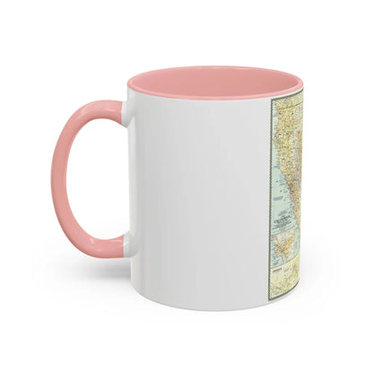 USA - California (1954) (Map) Accent Coffee Mug-Go Mug Yourself