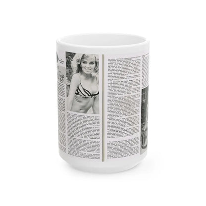 Julie Ege #187 (Vintage Female Icon) White Coffee Mug-15oz-Go Mug Yourself