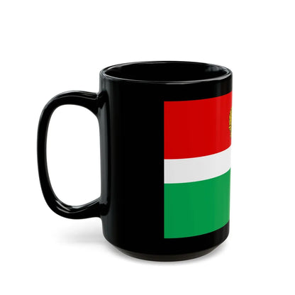 Flag of Kaluga Oblast Russia - Black Coffee Mug-Go Mug Yourself