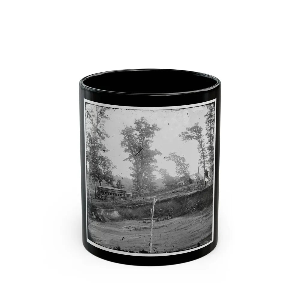 Chattanooga, Tenn., Vicinity. Blockhouse On The Nashville & Chattanooga Railroad (U.S. Civil War) Black Coffee Mug-11oz-Go Mug Yourself