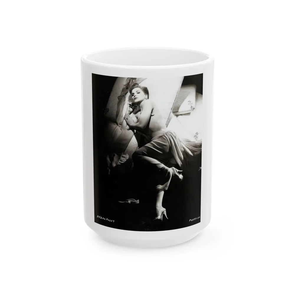 Debra Paget #452 1 (Vintage Female Icon) White Coffee Mug-15oz-Go Mug Yourself