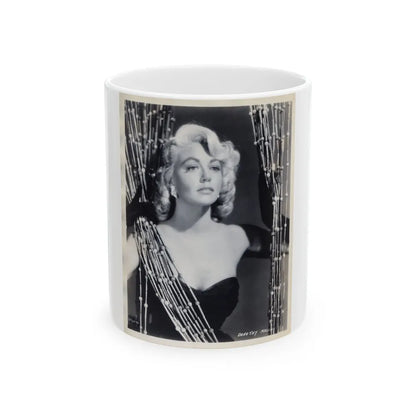 Dorothy Malone #132 (Vintage Female Icon) White Coffee Mug-11oz-Go Mug Yourself