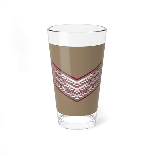 03. QELF SGT (Qatar) (Military Rank) Pint Glass 16oz 16oz - Go Mug Yourself