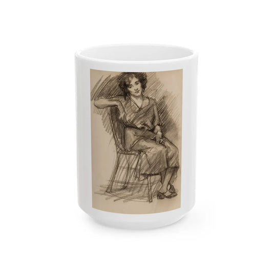 Female figure studies (2) - White Coffee Mug-15oz-Go Mug Yourself