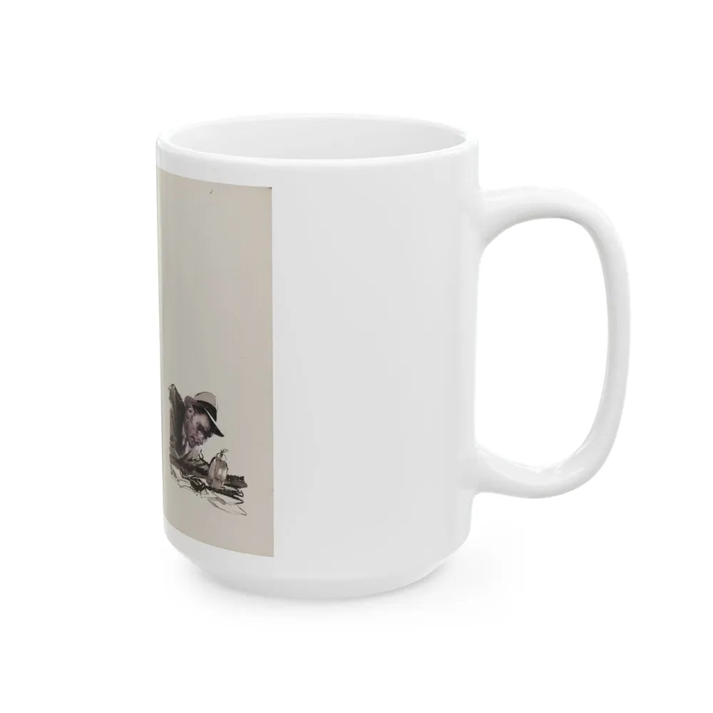 Crime Story Magazine Illustration - White Coffee Mug-Go Mug Yourself