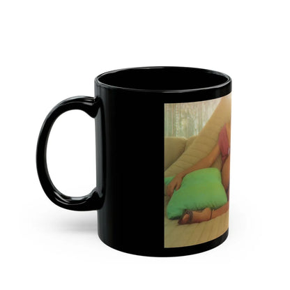 Ola Ray #112 (Vintage Female Icon) Black Coffee Mug-Go Mug Yourself