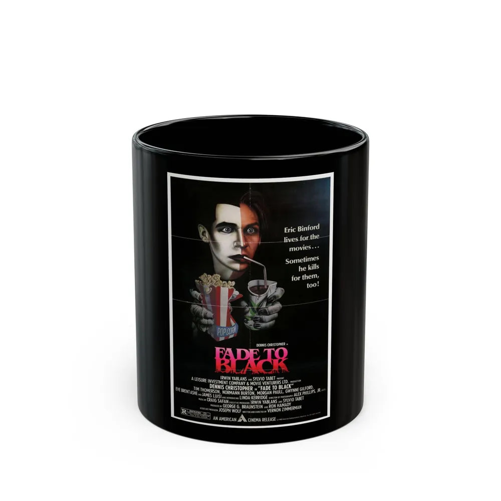 FADE TO BLACK (2) 1980 Movie Poster - Black Coffee Mug-11oz-Go Mug Yourself