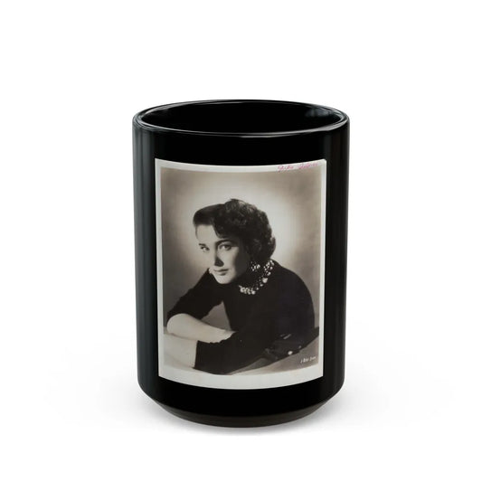 Julia Adams #200 (Vintage Female Icon) Black Coffee Mug-15oz-Go Mug Yourself