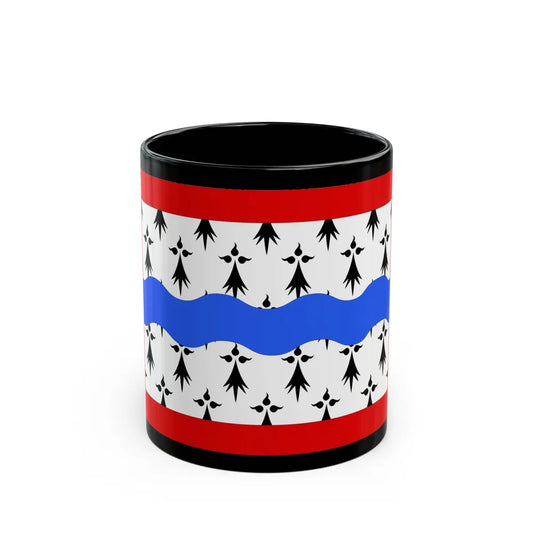 Flag of Haute Vienne France 2 - Black Coffee Mug-11oz-Go Mug Yourself