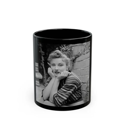 Carol Ohmart #41 (Vintage Female Icon) Black Coffee Mug-11oz-Go Mug Yourself