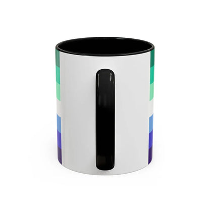 Gay Men Pride Flag - Accent Coffee Mug-Go Mug Yourself