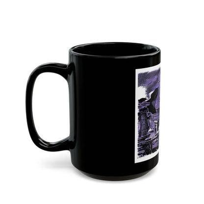 Blowdown, Bluebook Magazine, June 1953 - Black Coffee Mug-Go Mug Yourself