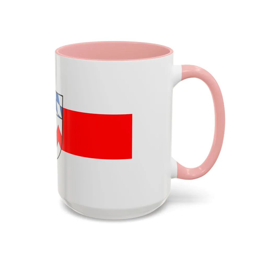 Flag of Dachau Germany - Accent Coffee Mug-Go Mug Yourself