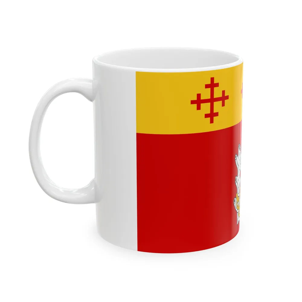 Flag of Warwickshire UK - White Coffee Mug-Go Mug Yourself