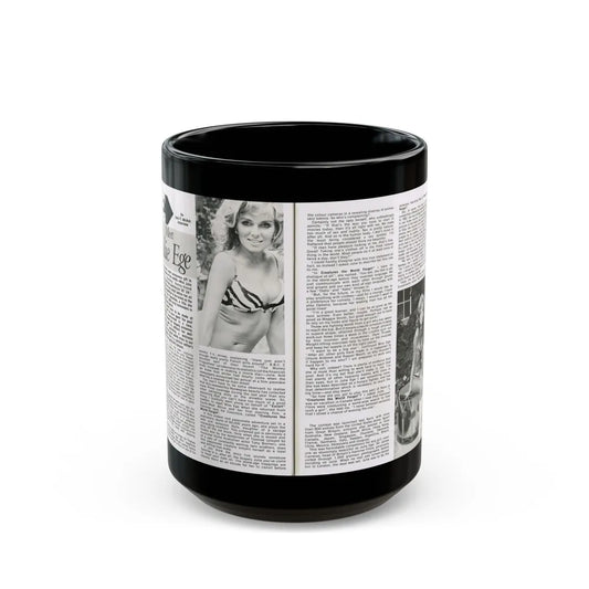 Julie Ege #187 (Vintage Female Icon) Black Coffee Mug-15oz-Go Mug Yourself