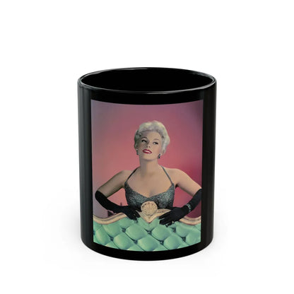 Kim Novak #247 (Vintage Female Icon) Black Coffee Mug-11oz-Go Mug Yourself