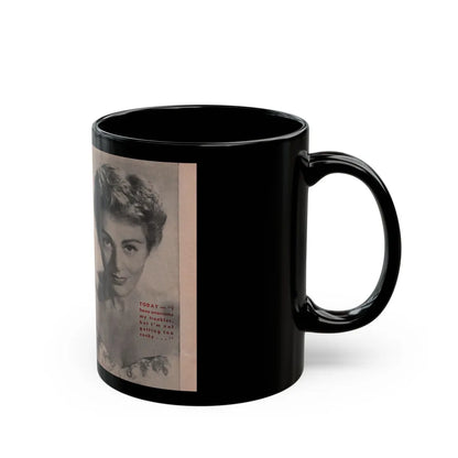 Lillian Roth #41 - People Pocket Mag. 6-16-54 - 2 B&W Photos & Article Continued (Vintage Female Icon) Black Coffee Mug-Go Mug Yourself