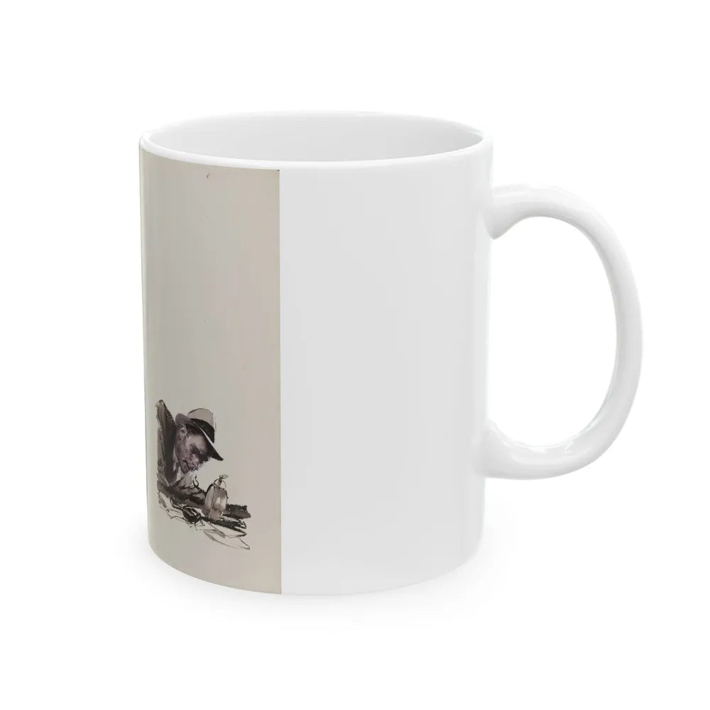 Crime Story Magazine Illustration - White Coffee Mug-Go Mug Yourself