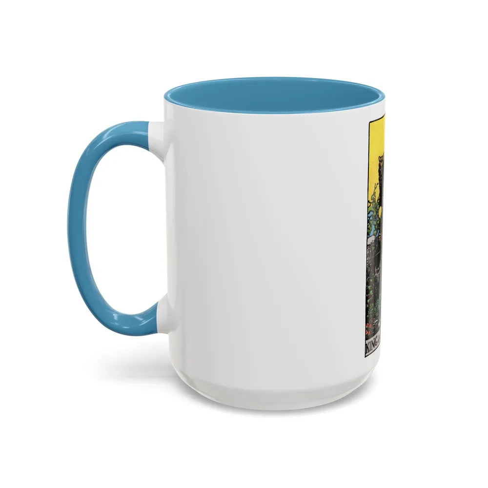 The King of Pentacles (Tarot Card) Accent Coffee Mug-Go Mug Yourself