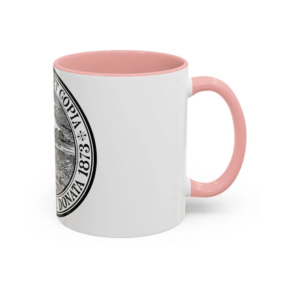 Seal of Holyoke Massachusetts - Accent Coffee Mug-Go Mug Yourself