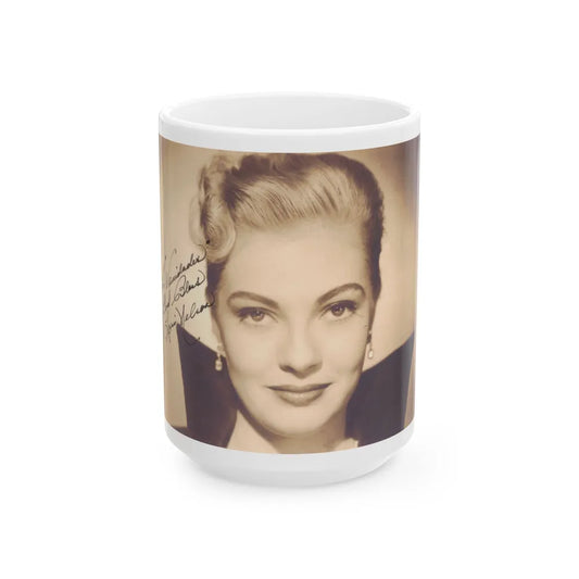 Lori Nelson #167 (Vintage Female Icon) White Coffee Mug-15oz-Go Mug Yourself