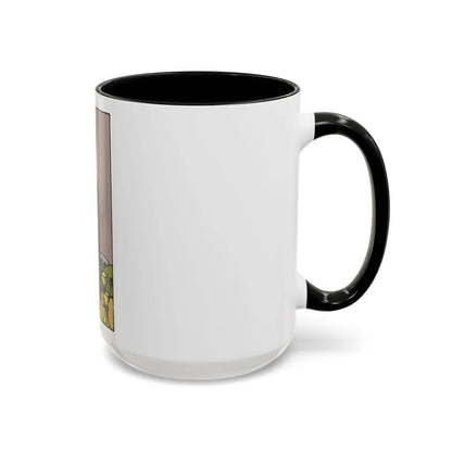 The 5 of Cups (Tarot Card) Accent Coffee Mug-Go Mug Yourself