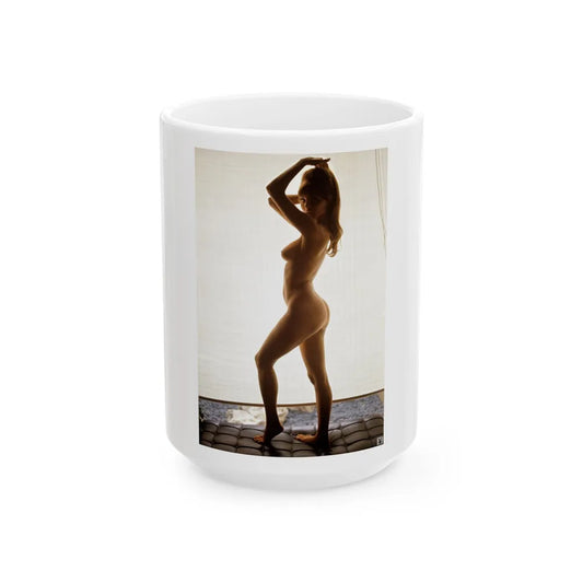 Victoria Vetri #93 - Nude (Vintage Female Icon) White Coffee Mug-15oz-Go Mug Yourself