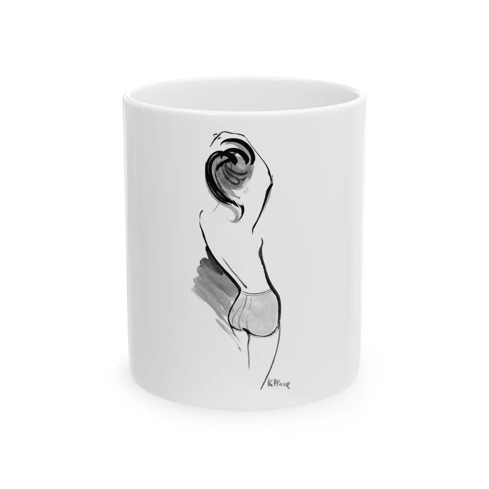 Fashion illustration, 1964 - White Coffee Mug-11oz-Go Mug Yourself