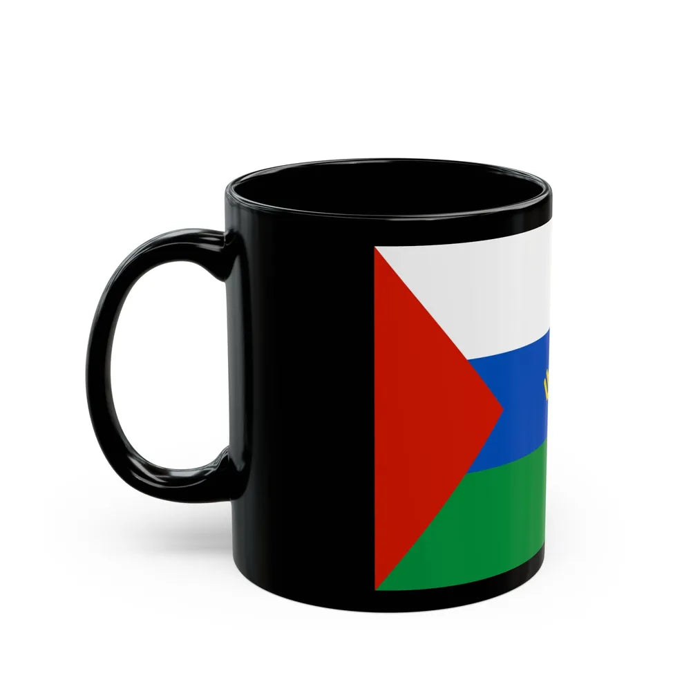 Flag of Tyumen Oblast Russia - Black Coffee Mug-Go Mug Yourself