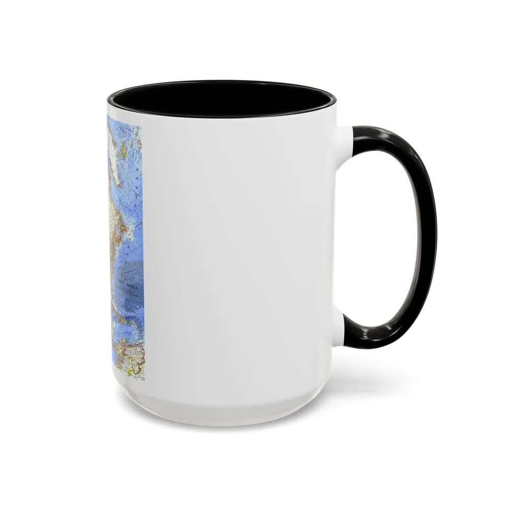 North America (1964) (Map) Accent Coffee Mug-Go Mug Yourself