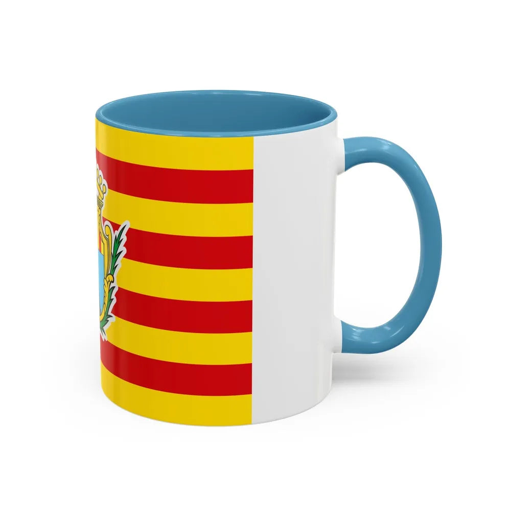 Flag of Alghero Italy - Accent Coffee Mug-Go Mug Yourself