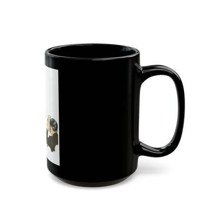 Dupont Orlon, advertisement, 1953 - Black Coffee Mug-Go Mug Yourself