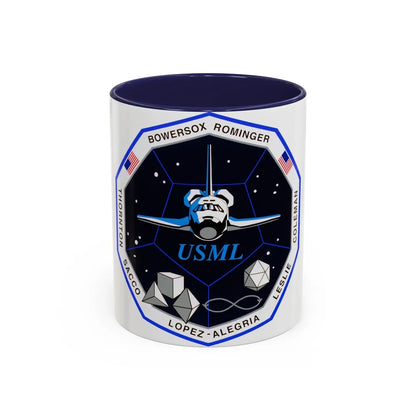 STS 73 (NASA) Accent Coffee Mug-11oz-Navy-Go Mug Yourself