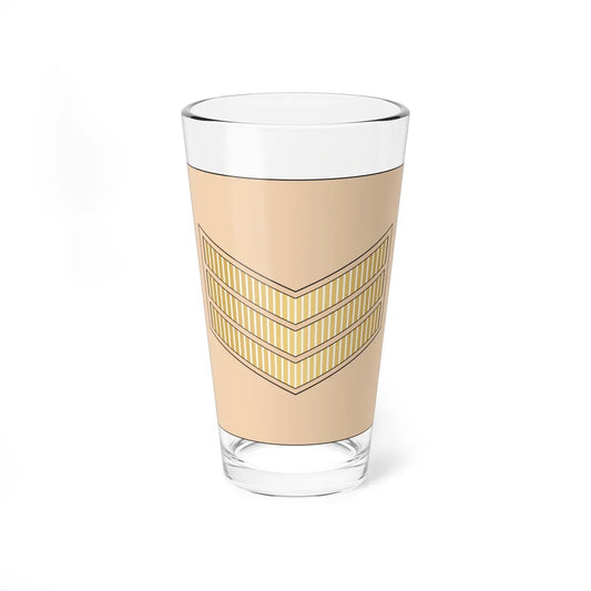 03.RBLF SGT (Bahrain) (Military Rank) Pint Glass 16oz 16oz - Go Mug Yourself