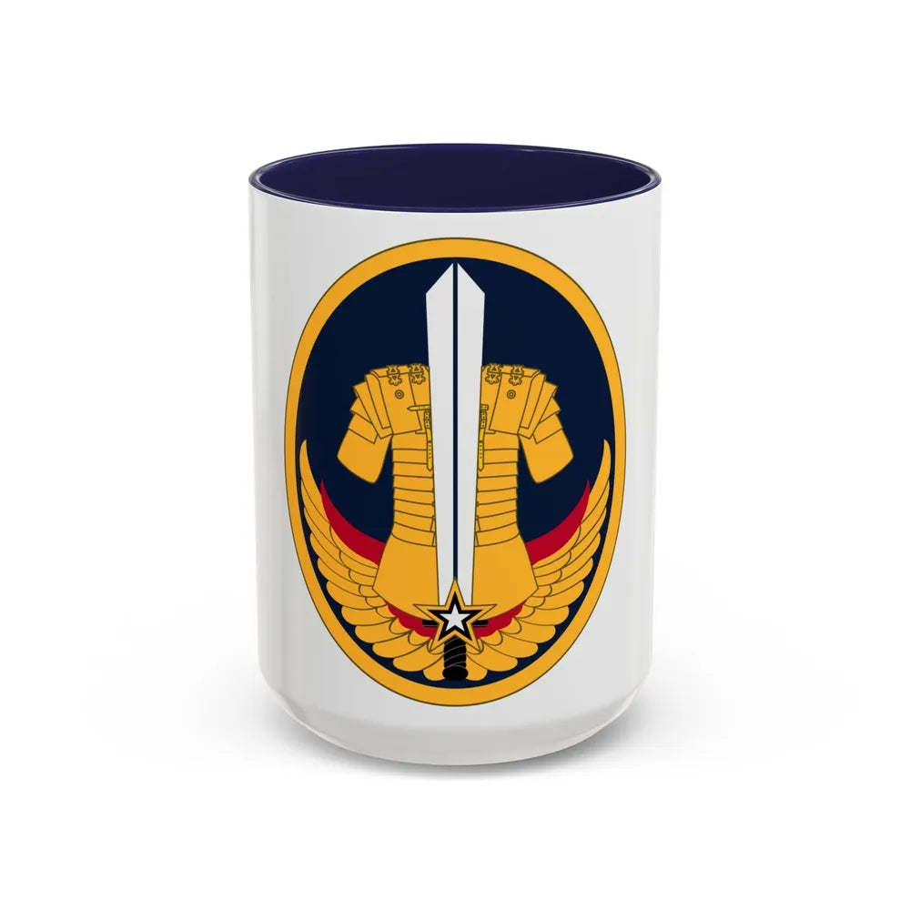 Reserve Careers Division (U.S. Army) Accent Coffee Mug-15oz-Navy-Go Mug Yourself