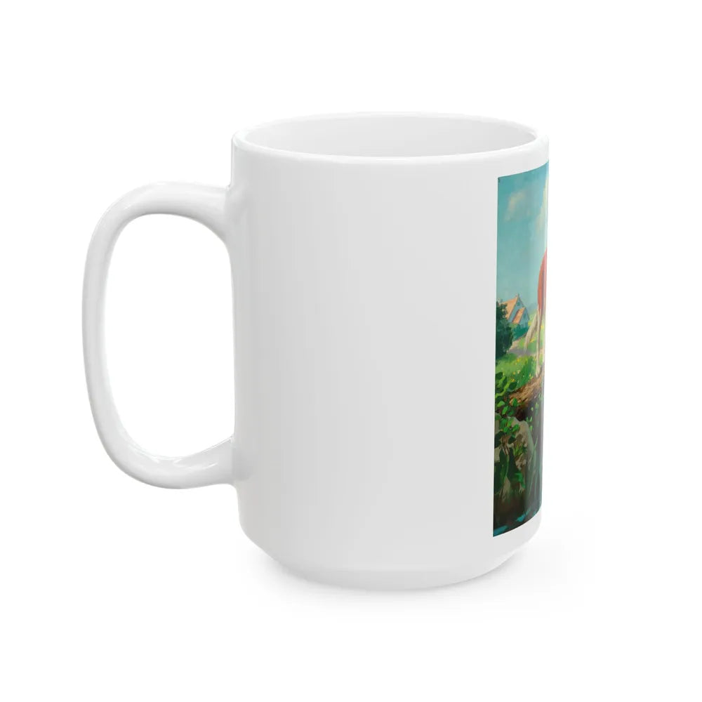 By the Seat of His Pants - White Coffee Mug-Go Mug Yourself