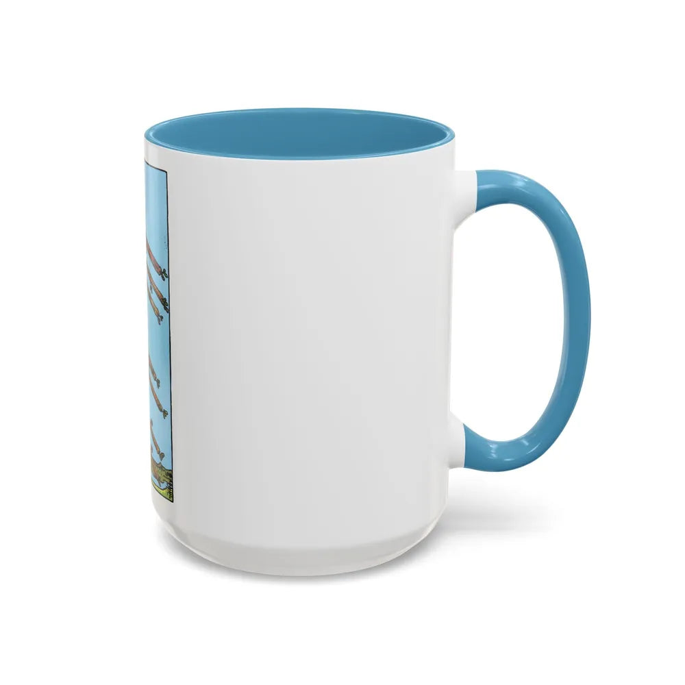 The 8 of Wands (Tarot Card) Accent Coffee Mug-Go Mug Yourself